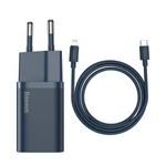Kép 2/12 - Baseus Super Si gyorstöltő 1C 20W, 1 m-es USB-C-Lightning kábellel (kék)