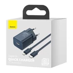 Kép 11/12 - Baseus Super Si gyorstöltő 1C 20W, 1 m-es USB-C-Lightning kábellel (kék)