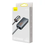 Kép 8/9 - Baseus Share Together autós töltő hosszabbítóval, 3x USB, USB-C, 120W (szürke)