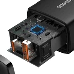 Kép 13/16 - Baseus kompakt gyorstöltő, USB, USB-C, 20 W (fekete)