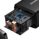 Kép 5/16 - Baseus kompakt gyorstöltő, USB, USB-C, 20 W (fekete)
