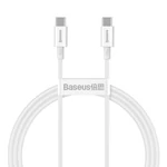 Kép 1/12 - Baseus Superior Series USB-C-USB-C kábel, 100 W, 1 m (fehér)