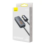 Kép 7/10 - Baseus Share Together autós töltő hosszabbítóval, 2x USB, 2x USB-C, 120W (szürke)