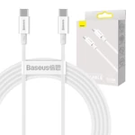 Kép 1/9 - Baseus Superior Series USB-C-USB-C kábel, 100 W, 2 m (fehér)