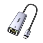 Kép 2/3 - UGREEN CM483 USB-C-RJ45 hálózati adapter (szürke)