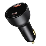 Kép 3/8 - Baseus Superme autós töltő, USB, USB-C, 100 W (fekete)