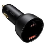 Kép 3/10 - Baseus Superme USB autós töltő, USB-C, 100W + USB-C kábel (fekete)