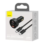 Kép 6/10 - Baseus Superme USB autós töltő, USB-C, 100W + USB-C kábel (fekete)