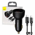 Kép 8/10 - Baseus Superme USB autós töltő, USB-C, 100W + USB-C kábel (fekete)