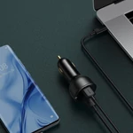 Kép 9/10 - Baseus Superme USB autós töltő, USB-C, 100W + USB-C kábel (fekete)