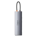 Kép 7/9 - Baseus Metal Gleam Series 11 az 1-ben hub, USB-C - 3x USB 3.0 + 2x HDMI + USB-C PD + Ethernet RJ45 + microSD / SD + VGA + AUX