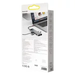 Kép 9/9 - Baseus Metal Gleam Series 11 az 1-ben hub, USB-C - 3x USB 3.0 + 2x HDMI + USB-C PD + Ethernet RJ45 + microSD / SD + VGA + AUX