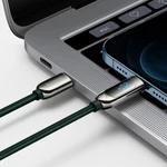 Kép 8/11 - Baseus USB-C-Lightning kijelzőkábel, PD, 20 W, 2 m (zöld)