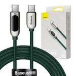 Kép 1/6 - Baseus USB-C-USB-C kijelzőkábel, 100 W, 2 m (zöld)