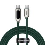 Kép 2/6 - Baseus USB-C-USB-C kijelzőkábel, 100 W, 2 m (zöld)