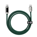 Kép 3/6 - Baseus USB-C-USB-C kijelzőkábel, 100 W, 2 m (zöld)