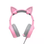 Kép 3/5 - Havit GAMENOTE H2233d játék fejhallgató RGB (rózsaszín)