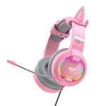 Kép 2/5 - Havit GAMENOTE H2233d RGB gaming fejhallgató (rózsaszín)
