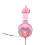 Kép 5/5 - Havit GAMENOTE H2233d RGB gaming fejhallgató (rózsaszín)