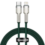 Kép 1/8 - Baseus Cafule USB-C-Lightning kábel, PD, 20 W, 1 m (zöld)