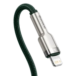 Kép 5/8 - Baseus Cafule USB-C-Lightning kábel, PD, 20 W, 1 m (zöld)
