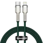 Kép 1/8 - Baseus Cafule USB-C-Lightning kábel, PD, 20 W, 1 m (zöld)