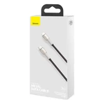 Kép 7/8 - Baseus Cafule USB-C-Lightning kábel, PD, 20 W, 0,25 m (fekete)