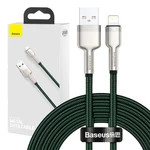 Kép 1/7 - Baseus Cafule USB-Lightning kábel, 2,4A, 2m (zöld)