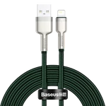 Kép 2/7 - Baseus Cafule USB-Lightning kábel, 2,4A, 2m (zöld)