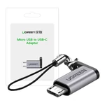 Kép 5/5 - UGREEN US133 OTG - micro USB adapter (szürke)