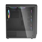 Kép 7/8 - Darkflash Water Square 5 számítógépház (fekete)