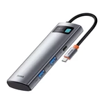 Kép 4/9 - Baseus 7 az 1-ben hub USB-C - 2x USB 3.0 + HDMI + USB-C, PD