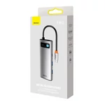 Kép 8/9 - Baseus 7 az 1-ben hub USB-C - 2x USB 3.0 + HDMI + USB-C, PD