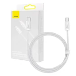 Kép 1/9 - Baseus Dynamic USB-C-USB-C kábel, 100 W, 1 m (fehér)