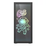 Kép 7/7 - Darkflash DK210 Graffiti számítógépház (fekete)