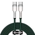 Kép 2/8 - Baseus Cafule USB-C-USB-C kábel, 100 W, 2 m (zöld)