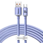 Kép 2/7 - Baseus Crystal Shine USB USB-C kábel, 100W, 2m (lila)