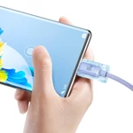 Kép 3/7 - Baseus Crystal Shine USB USB-C kábel, 100W, 2m (lila)