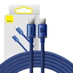 Kép 1/9 - Baseus Crystal Shine USB-C-USB-C kábel, 100W, 2m (kék)