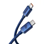 Kép 9/9 - Baseus Crystal Shine USB-C-USB-C kábel, 100W, 2m (kék)