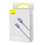 Kép 7/9 - Baseus Crystal Shine USB-C-USB-C kábel, 100W, 2m (lila)