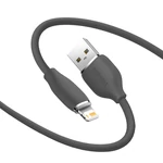 Kép 4/8 - Baseus Jelly USB-Lightning kábel, 2,4A, 1,2m (fekete)