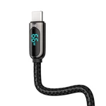 Kép 3/6 - Baseus Display USB-USB-C kábel kijelzővel, 66W, 2m (fekete)