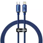 Kép 2/6 - Baseus Crystal USB-C kábel a Lightninghez, 20W, 1.2m (kék)