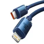 Kép 3/6 - Baseus Crystal USB-C kábel a Lightninghez, 20W, 1.2m (kék)