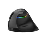 Kép 2/4 - Vezeték nélküli függőleges egér Delux M618Mini BT+2.4G RGB 4000DPI (Iron Gray)