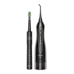 Kép 4/4 - FairyWill FW-5020E + FW-E11 Szónikus fogkefe fejkészlettel és szájzuhannyal (fekete)