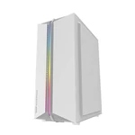Kép 4/7 - Darkflash DK151 LED-es számítógépház + 3 RGB ventilátor (fehér)