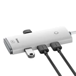 Kép 3/6 - Baseus Lite Series 4 az 1-ben USB Hub - 4x USB 3.0, 25 cm (fehér)