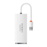 Kép 5/6 - Baseus Lite Series 4 az 1-ben USB Hub - 4x USB 3.0, 25 cm (fehér)